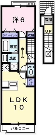 フェリア糸井Ｂの物件間取画像